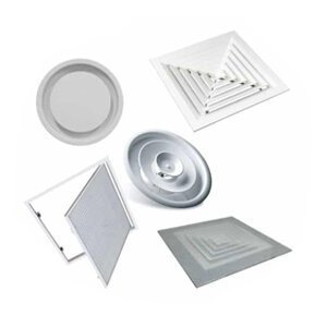 Grilles et diffuseurs plafonnier