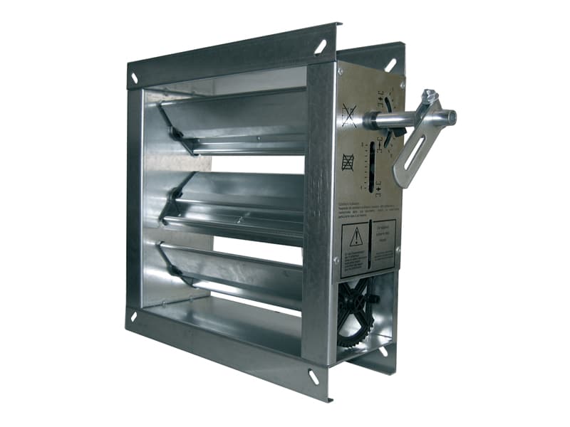 Registre rectangulaire CAIROX pour l'équilibrage des débits d'air en ventilation